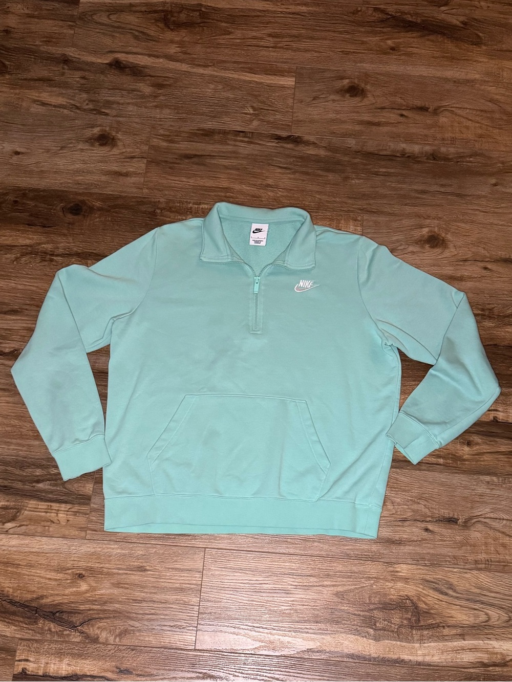 Sea green Quarter-Zip Pullover